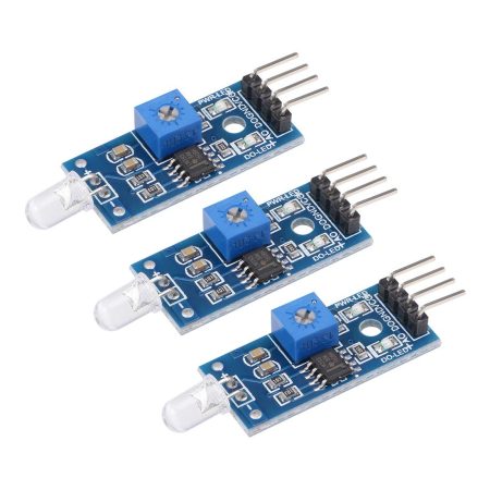Photosensitive Diode Sensor Light Detection Photodiode Module with Digital and Analog Output for Smart Car 3pcs