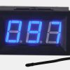 0-167°F Fahrenheit Digital Temperature Meter Blue LED Display MF55 Type NTC Thermistor Temp Sensor 2-Wires Reverse Polarity Protection with Black Case