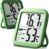 2 Pack Room Thermometer for Home, Hygrometer Indoor Humidity Meter Gauge, Digital Temperature and Humidity Sensor Monitor for House, Terrarium, Incubator, Greenhouse - Battery Included
