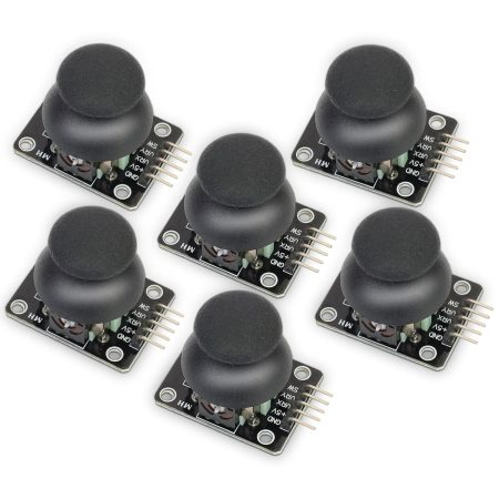 6 Pack Joystick Module Game Console Dual-Axis XY Joystick Module KY-023 Control Stick Sensor Board Compatible with PS2 Arduino Raspberry Pi