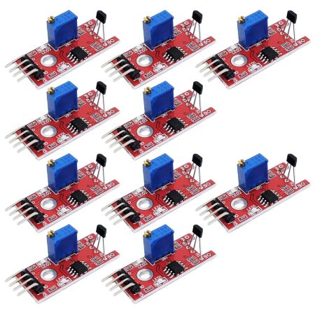 10X Linear Magnetic Hall Effect Sensor Module KY-024 Compatible with Android Compatible with Raspberry Pi ESP8266 Microcontrollers