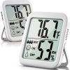2 Pack Room Thermometer for Home, Hygrometer Indoor Humidity Meter Gauge, Digital Temperature and Humidity Sensor Monitor for House, Terrarium, Incubator, Greenhouse - Battery Included